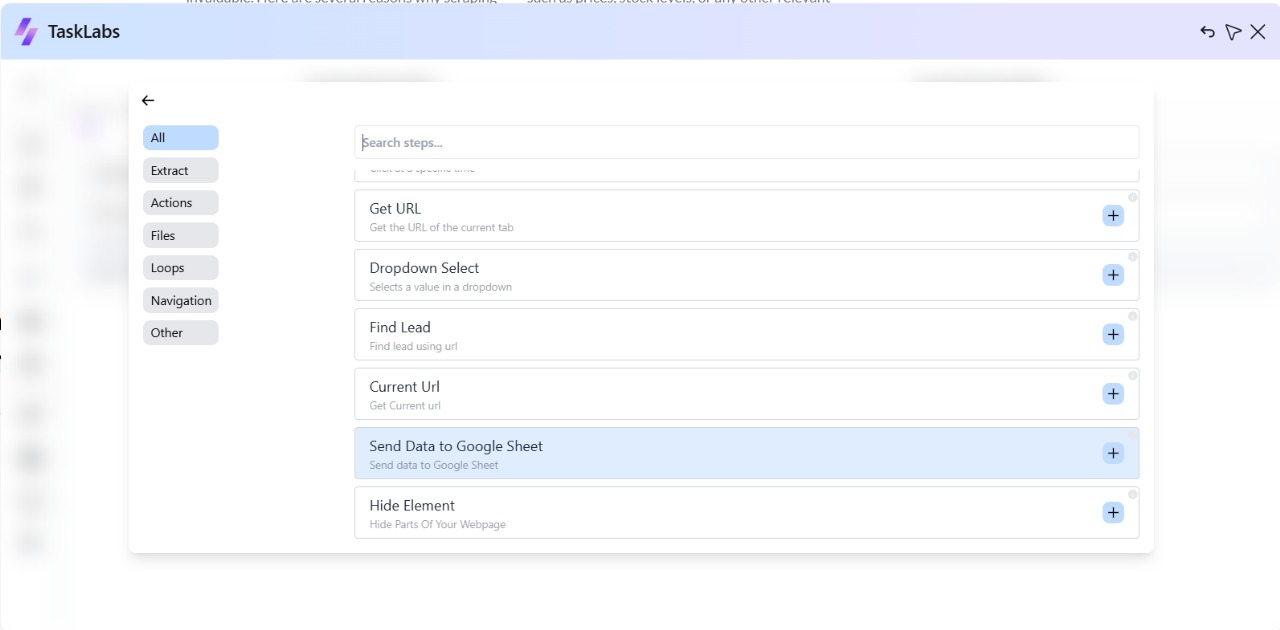How to Scrape Data from a Website into Google Sheets Using Tasklabs