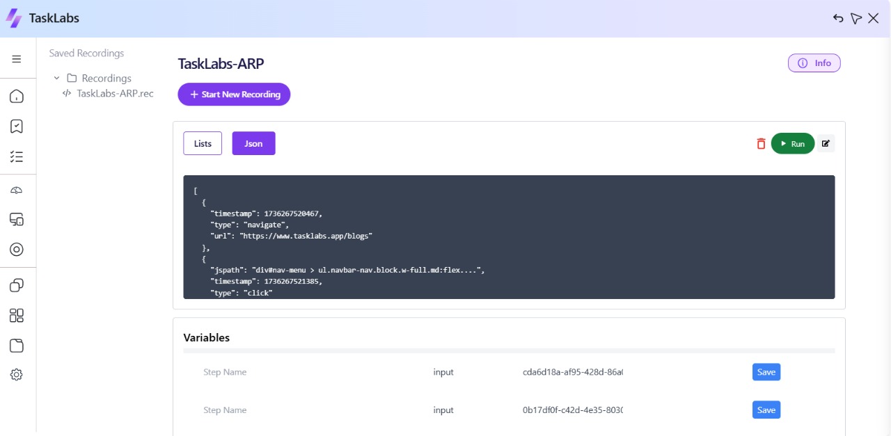 Tasklabs' Recording Feature: Streamlining Automation for Efficiency and Clarity